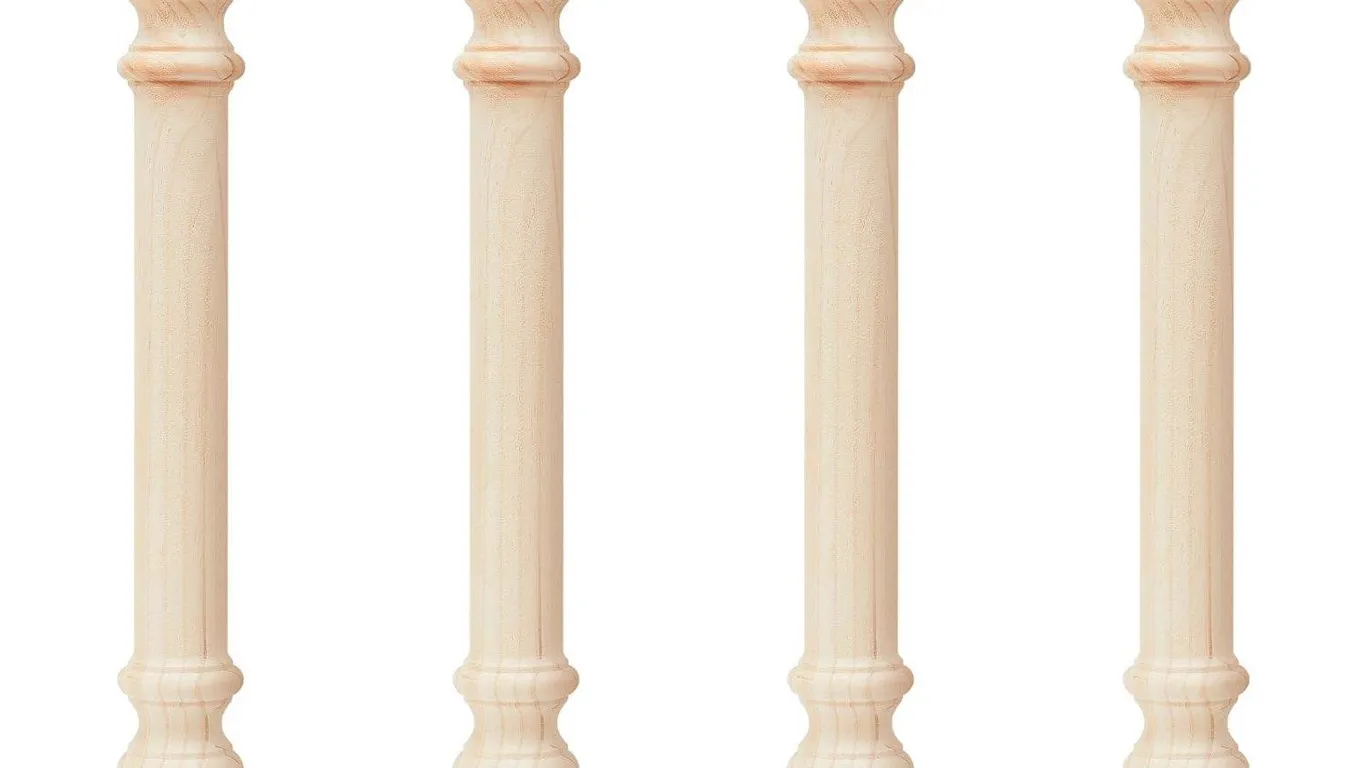 Threehoney Farmhouse Table Legs 35.5x3.5in 4pk