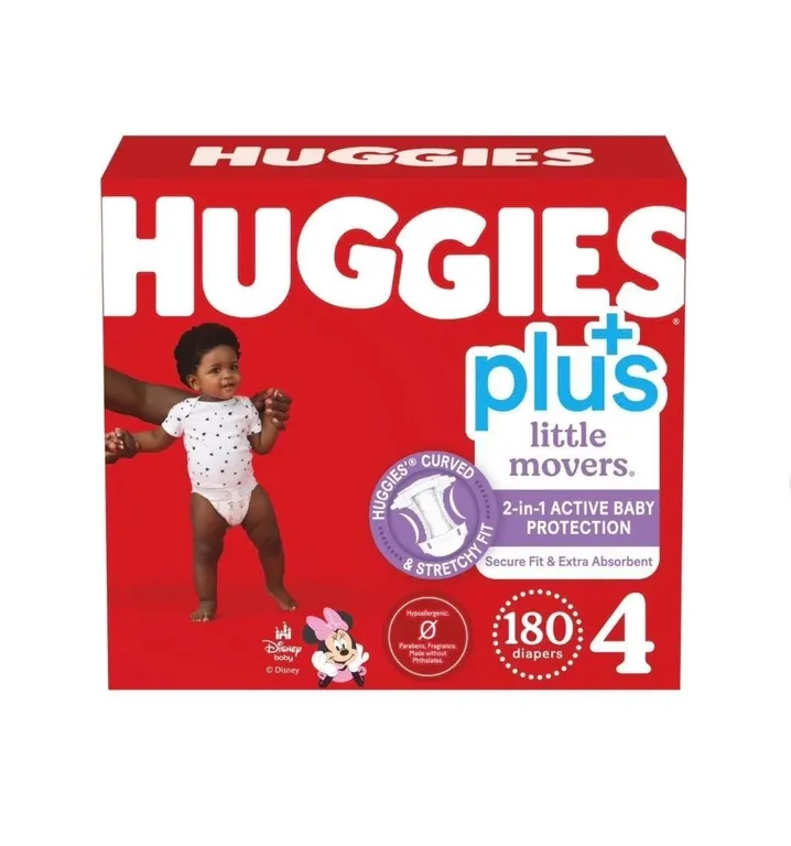 Huggies Little Movers Plus Diapers Size 3-7