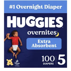 Huggies Overnites Diapers Size 5 100ct 2pk