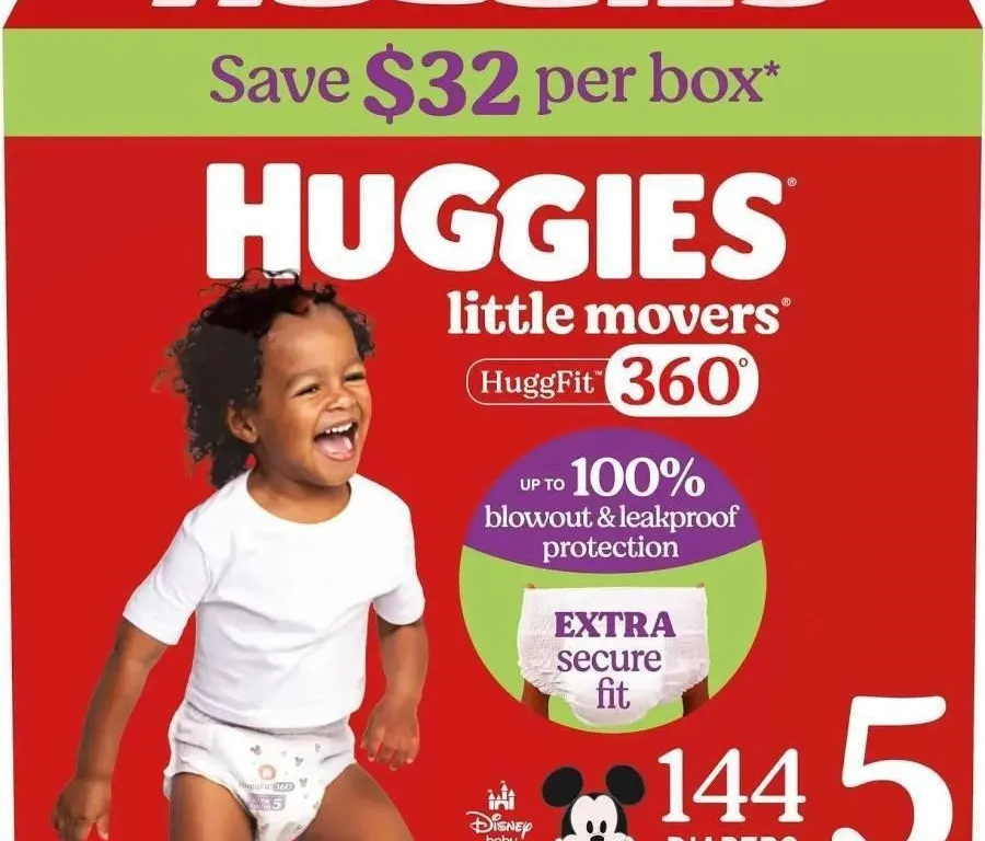 Huggies Little Movers 360 Size 5 Diapers 144ct