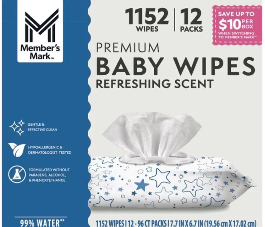 Premium Scented Baby Wipes 1152ct