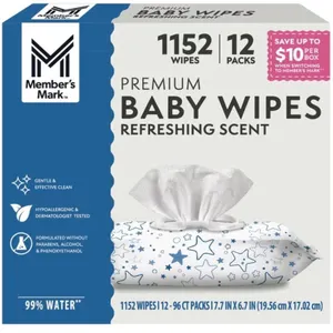 Premium Scented Baby Wipes 1152ct