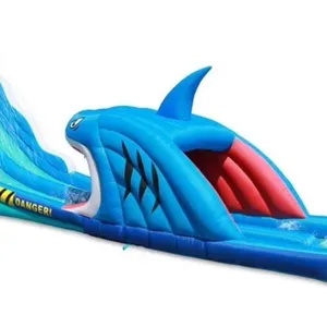 Happy Hop Shark Attack Double Water Slide