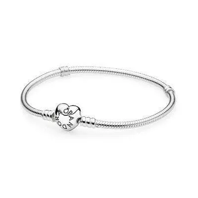 Pandora 590719-20 Heart Clasp Bracelet Size 6.7