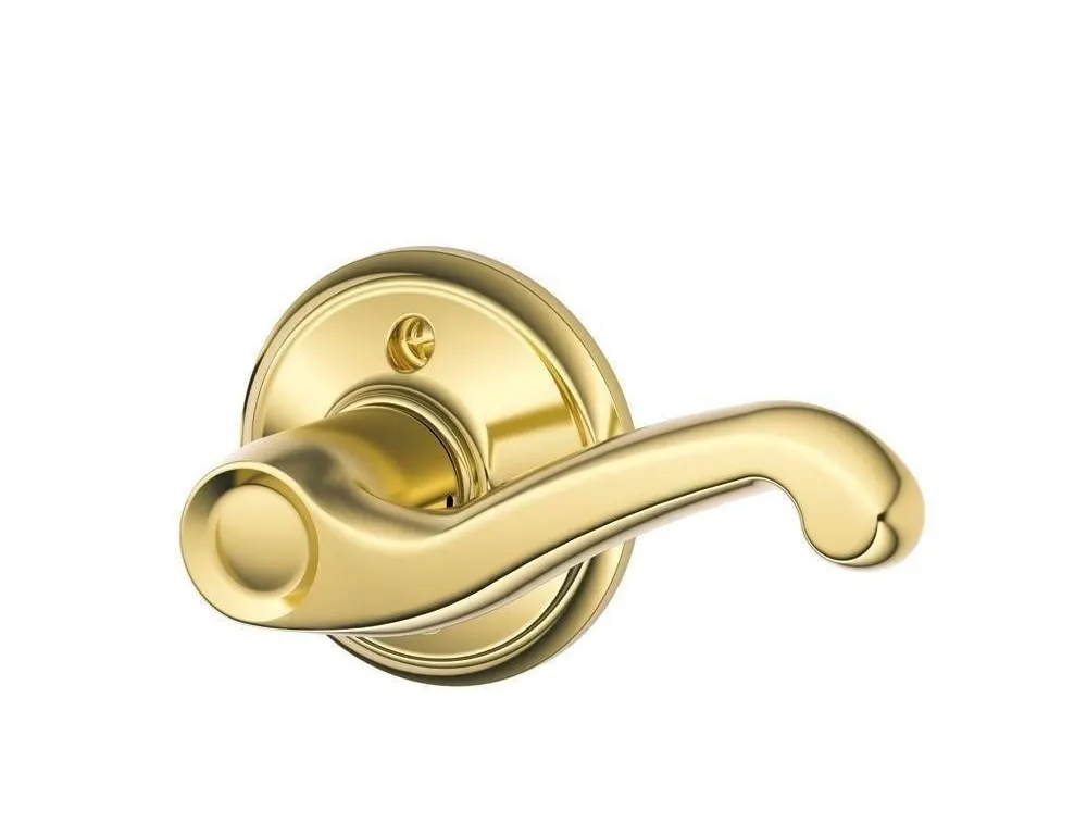 Schlage Flair Dummy Door Handle Right Handed Brass