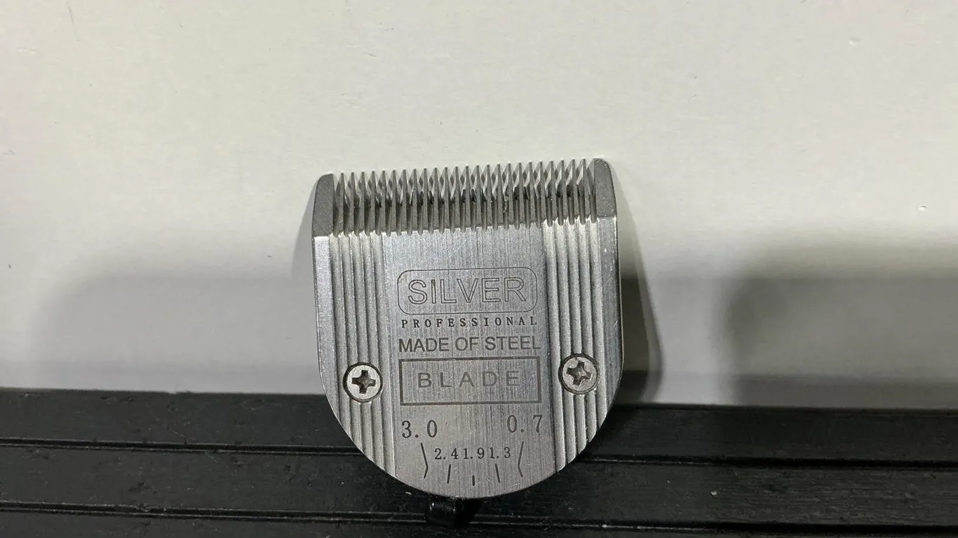 Silver Professional Steel Hair Clipper Blade