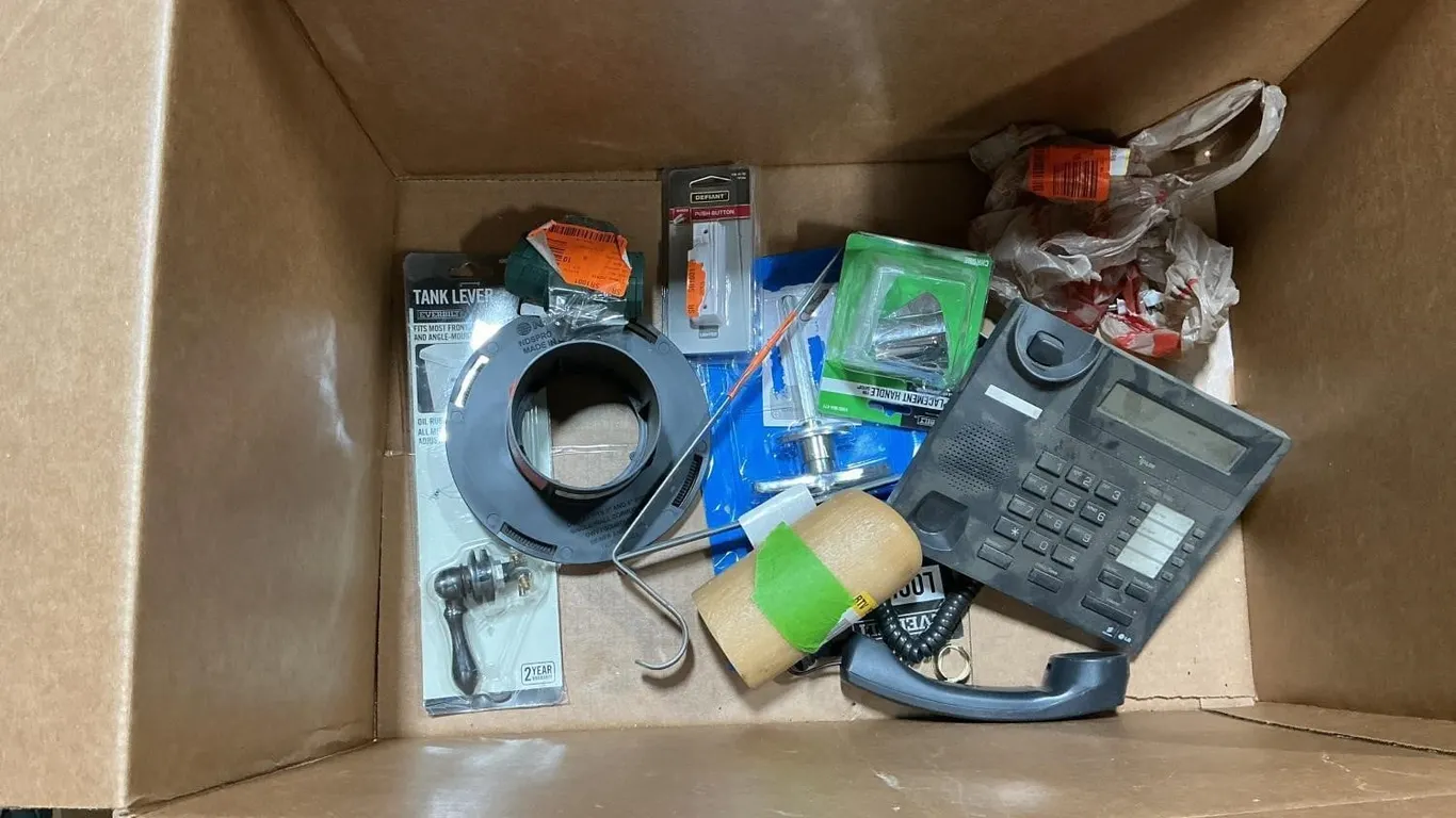 Office Phone Toilet Parts Hardware Bundle Black