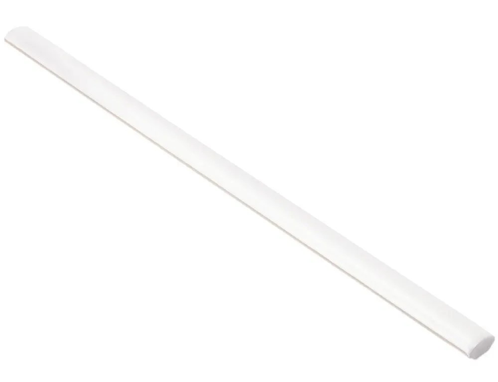 Ivy Hill Tile White Ceramic Pencil Tile 0.6x12in
