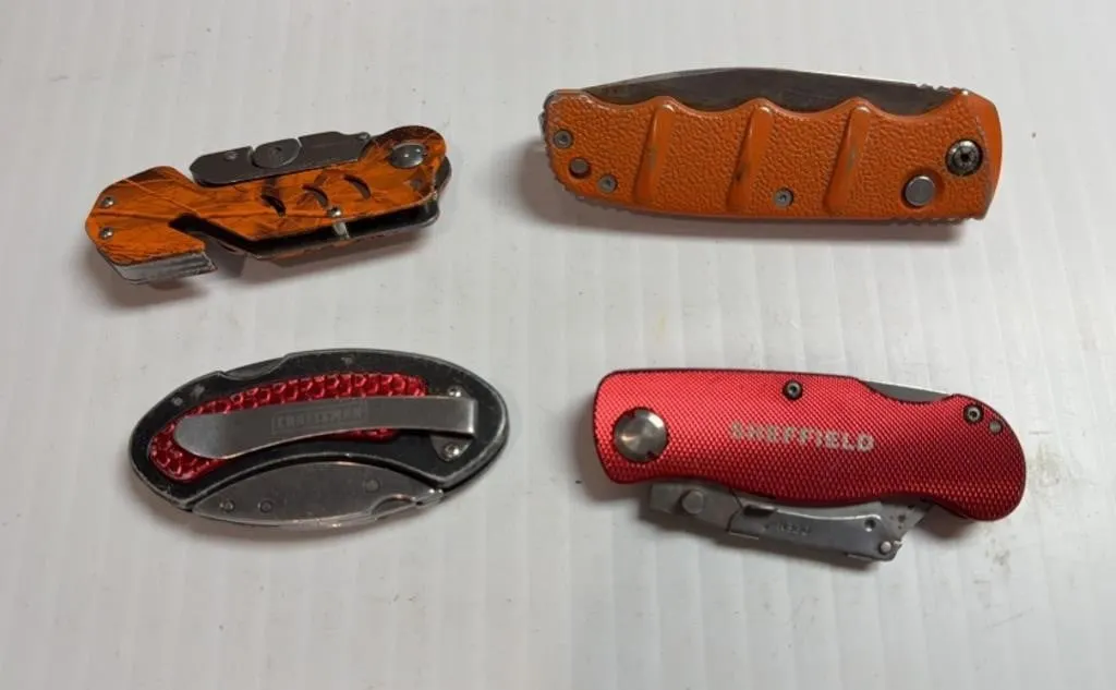4 Lockback Utility Knives