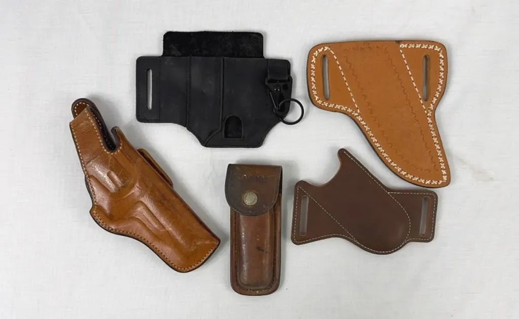 Leather Gun and Knife Holsters