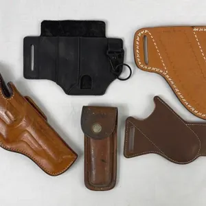 Leather Gun and Knife Holsters