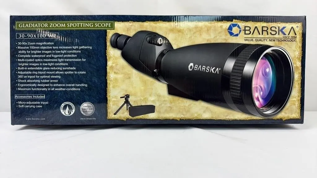 Barska Gladiador Zoom Spotting Scope NIB