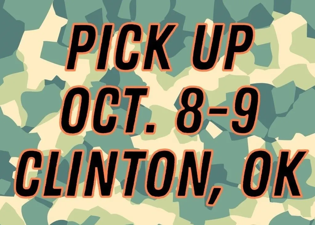 Pick Up Thurs/Fri, Oct. 8-9