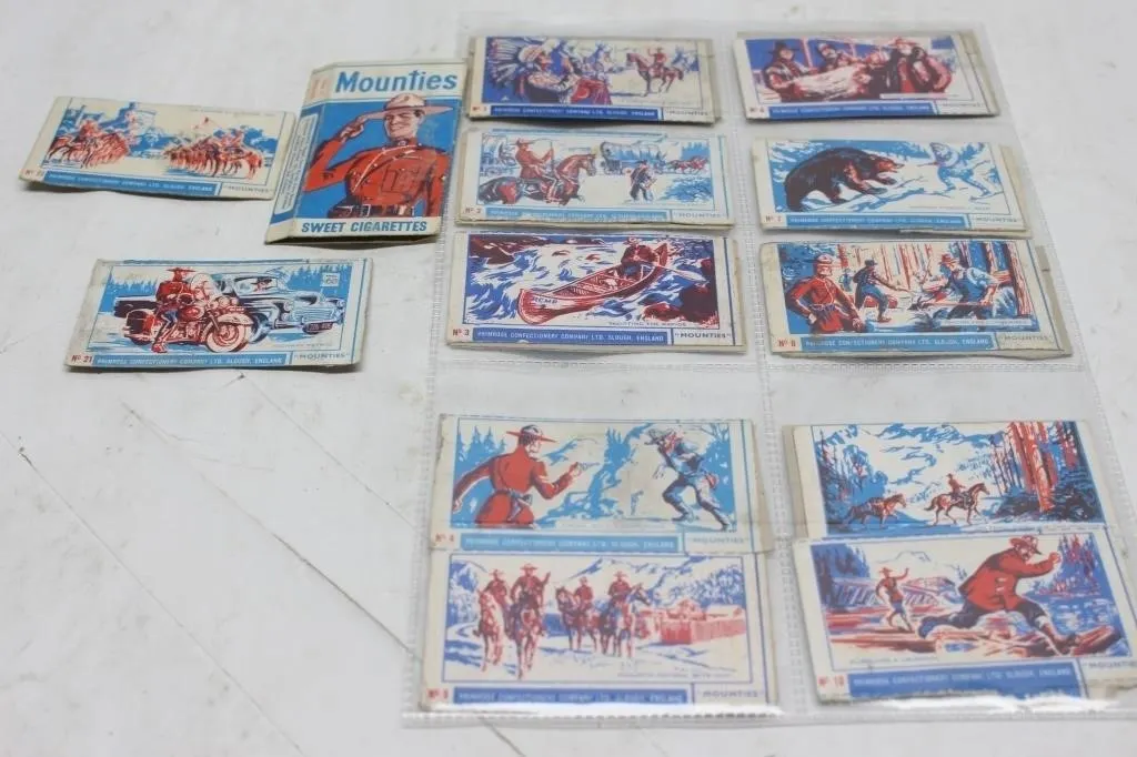Primrose Mounties Sweet Cigarette Cards Lot