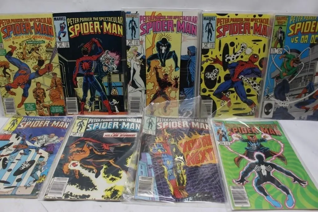 Peter Parker Spectacular Spider-Man Comic Lot (9)
