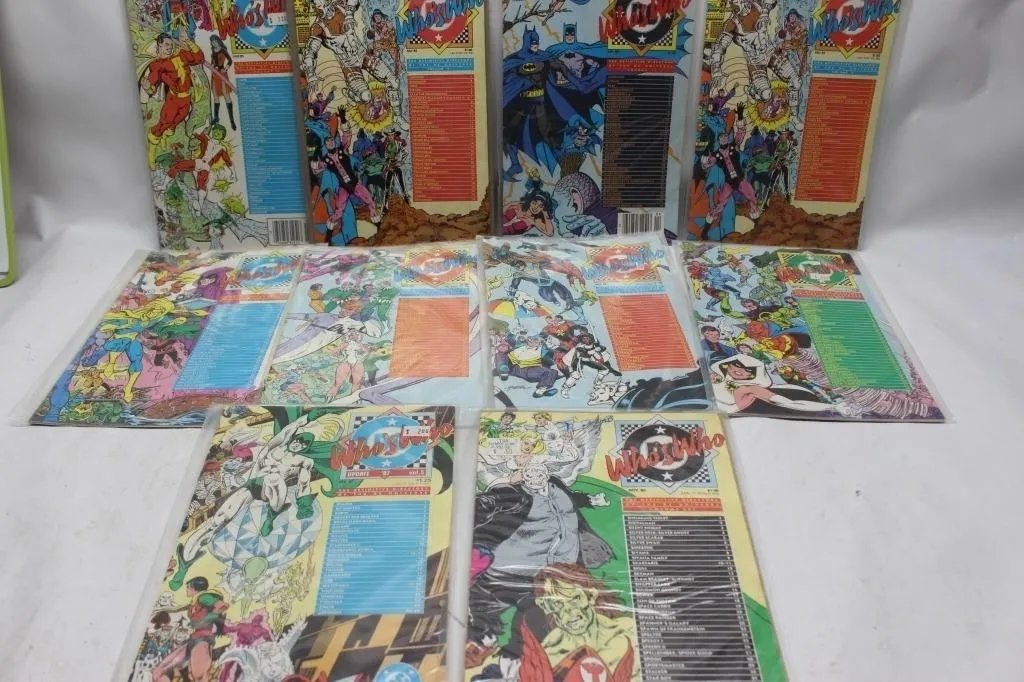 DC Who's Who Definitive Directory comic lot (12