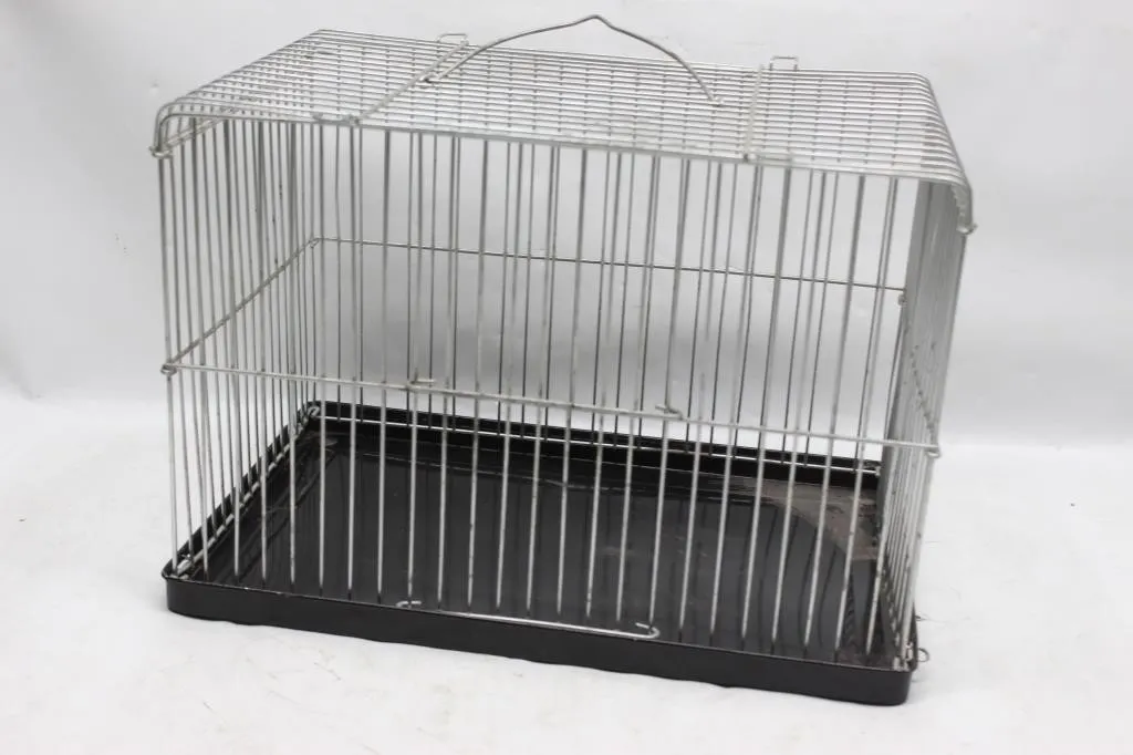 Wire Bird Cage Carrier with Removable Tray