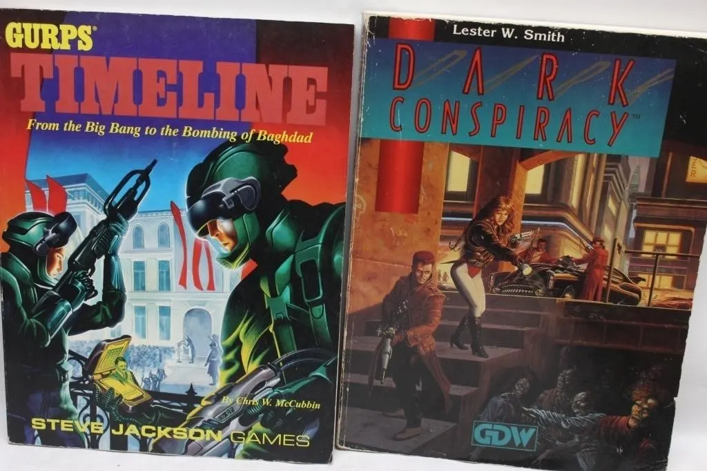 GURPS Timeline & Dark Conspiracy RPG Books
