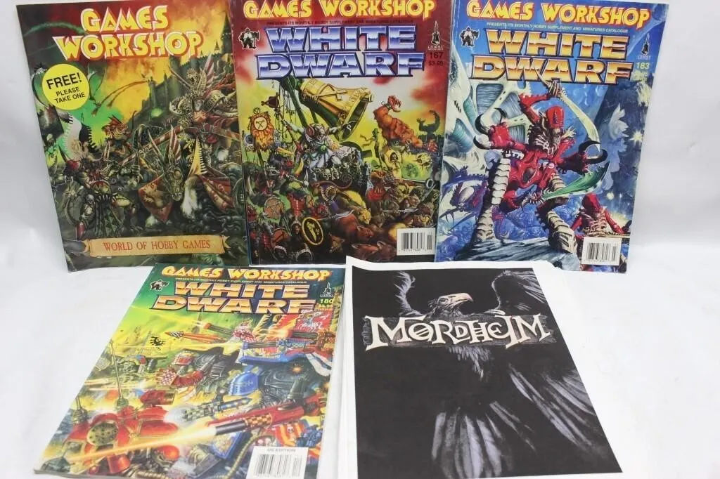 White Dwarf Magazines & Mordheim Rulebook Lot