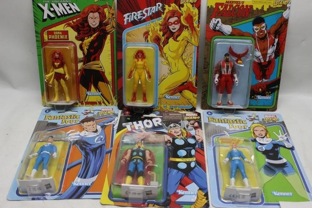 Marvel Legends Kenner Retro Figures Lot (6):