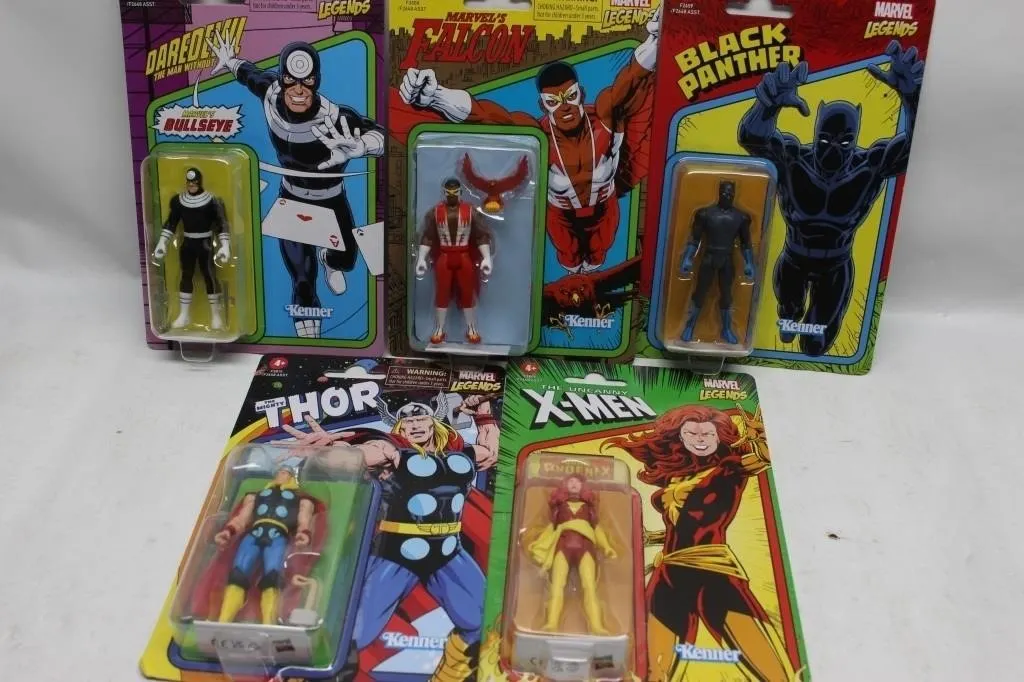 Kenner Marvel Legends Retro Figures, Set of 5