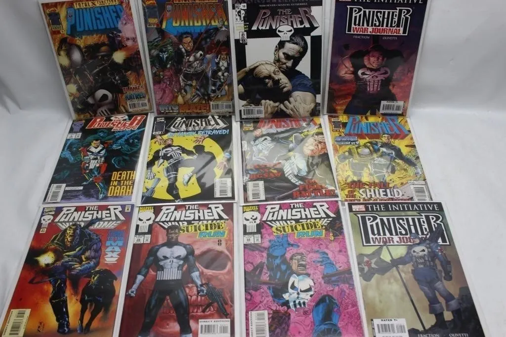 Punisher Comic Book Lot – Marvel, 12 Issues