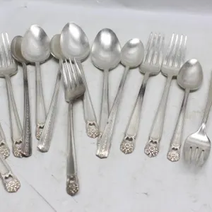 Silver-Plate Flatware Set â€“ Forks & Spoons