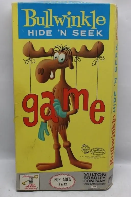 Bullwinkle Hide 'N Seek Game & Elvis Music Box