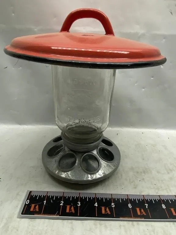 Mason Jar Chicken Feeder