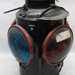 CNR Railroad Switch Lantern w/ Pyrex Globe