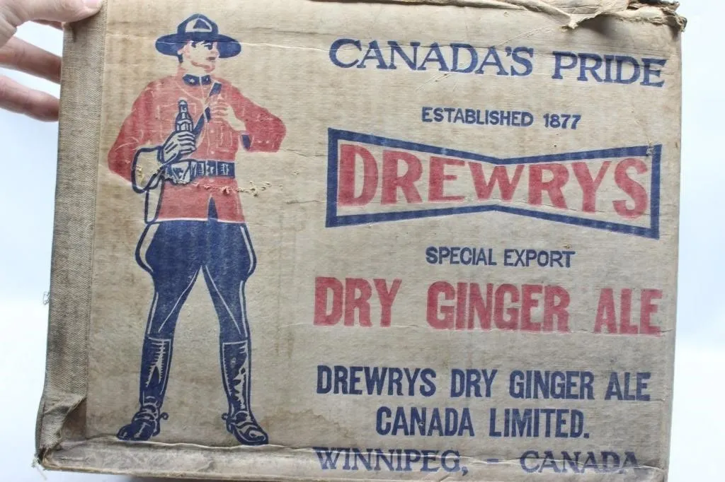 Drewrys Dry Ginger Ale Advertising Box