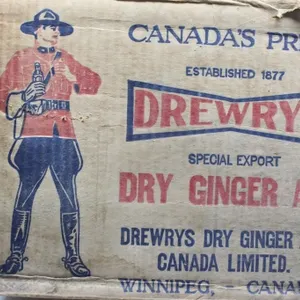 Drewrys Dry Ginger Ale Advertising Box