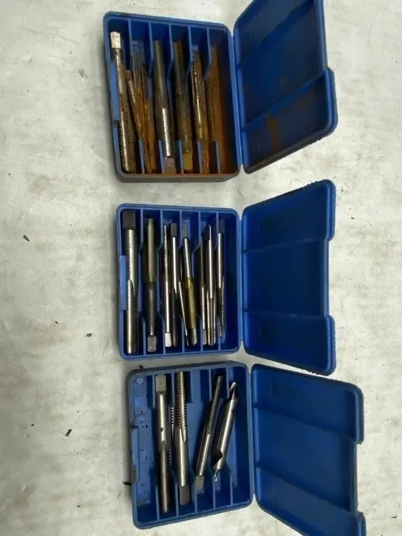 Assorted Tap and Die Sets in Cases