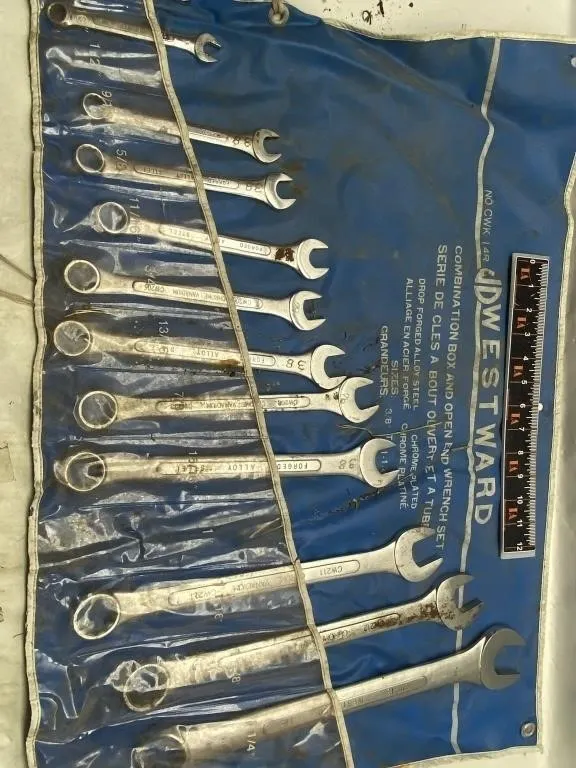 Westward Combination & Open End Wrench Set