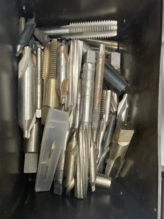 Lot of Taps, Drill Bits & Cutting Tools