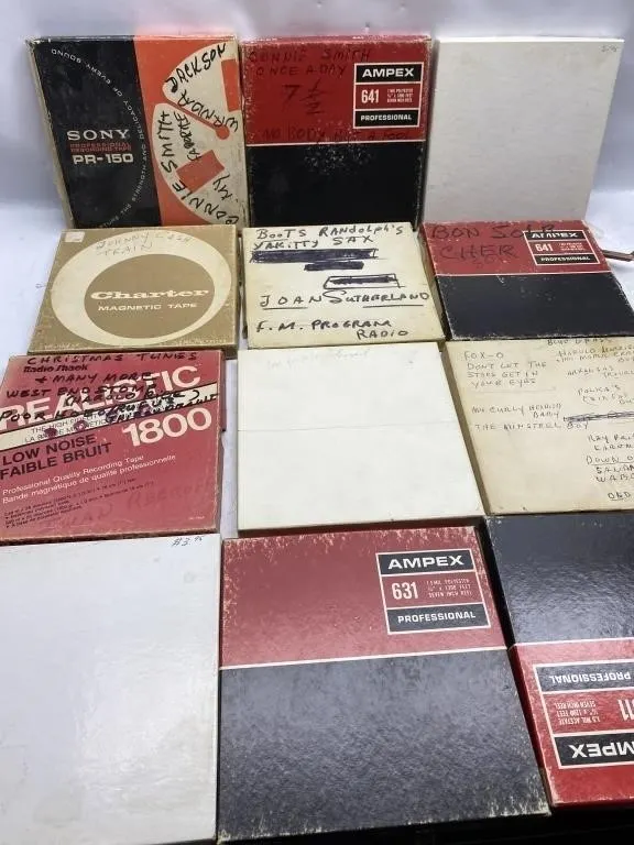 Vintage Reel-to-Reel Tape Lot,