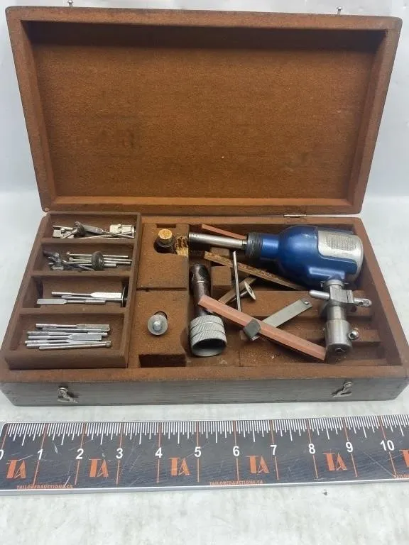 Diprofil Machine Rotary Tool Kit in Wood Case