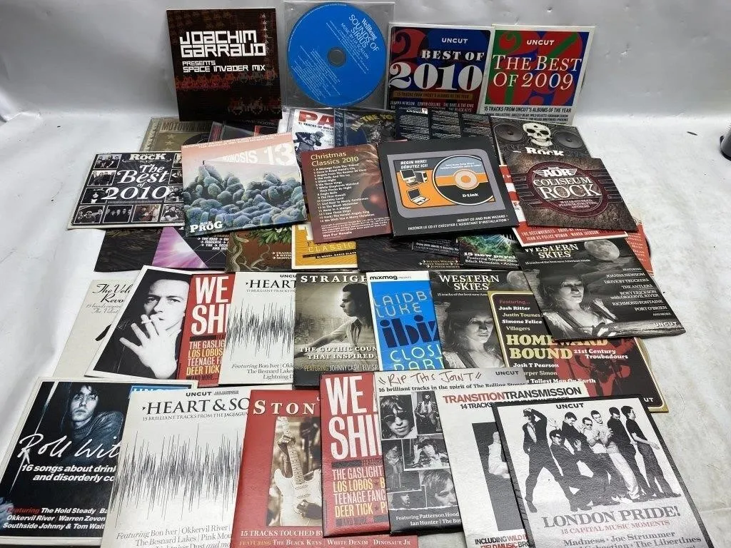 Large Lot of Uncut Magazine Promo CDs