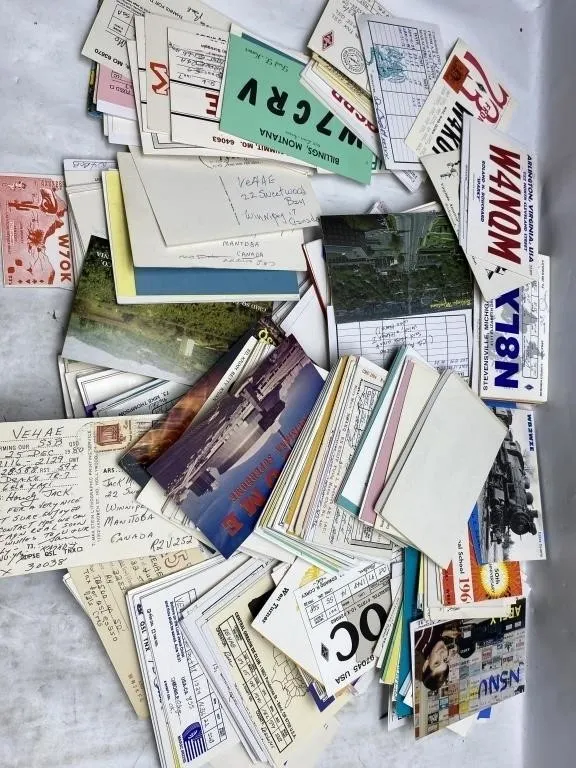 Vintage Ham Radio QSL Cards Collection Lot