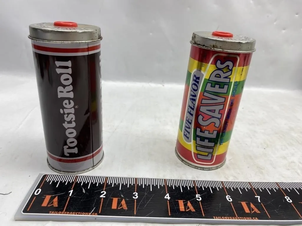 Tootsie Roll & Life Savers Pencil Sharpener Tins