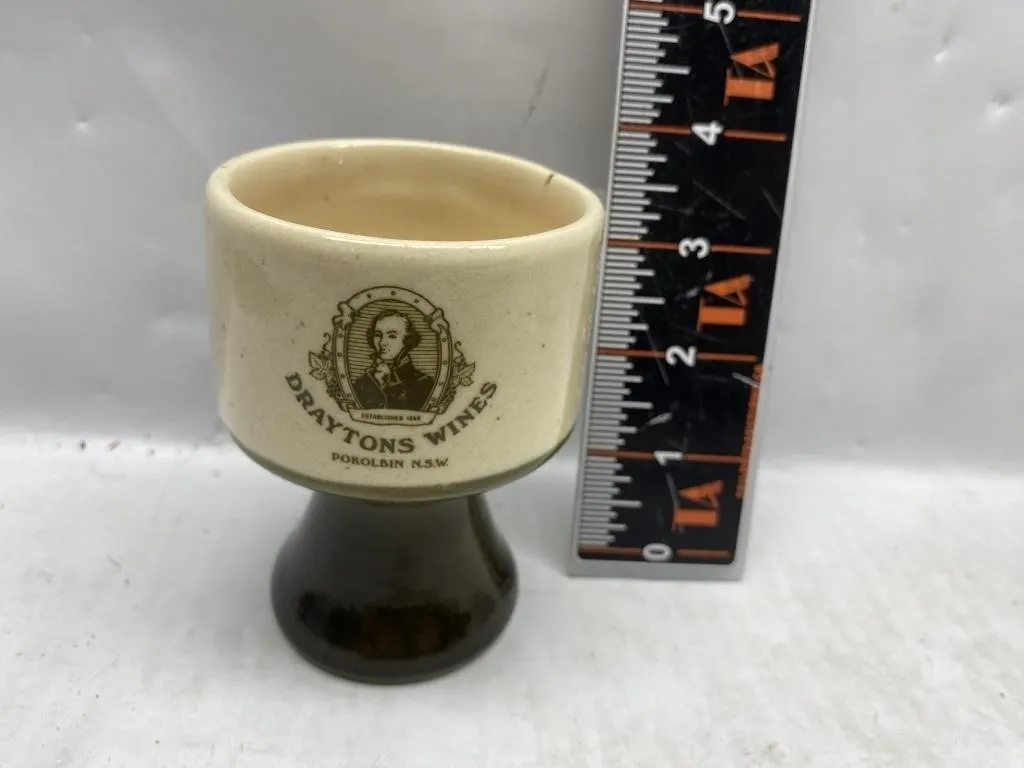 Draytons Wines Pokolbin NSW Pottery Goblet