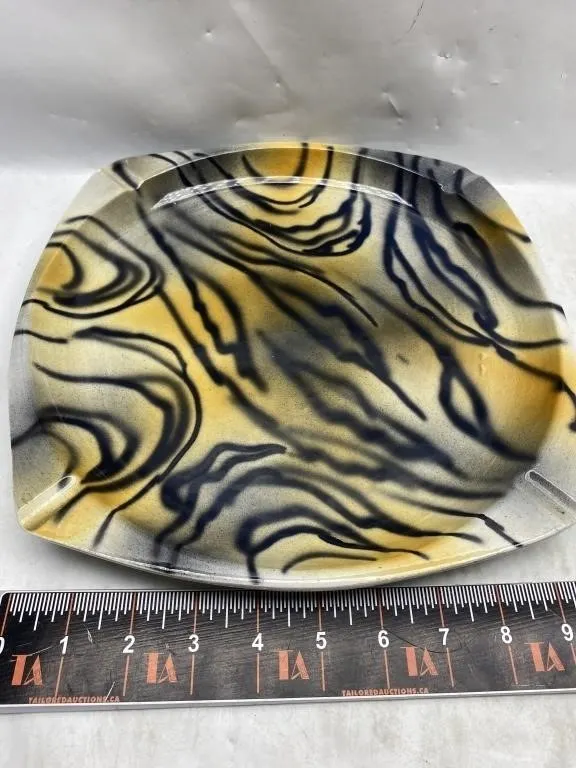 Made in Italy Tiger Print Ceramic Plate