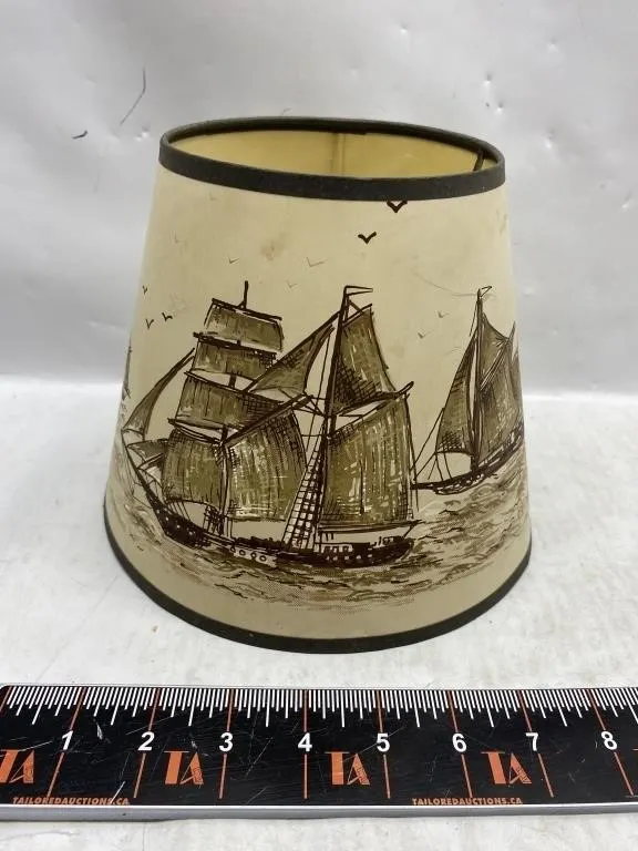 Vintage Nautical Sailboat Print Lamp Shade