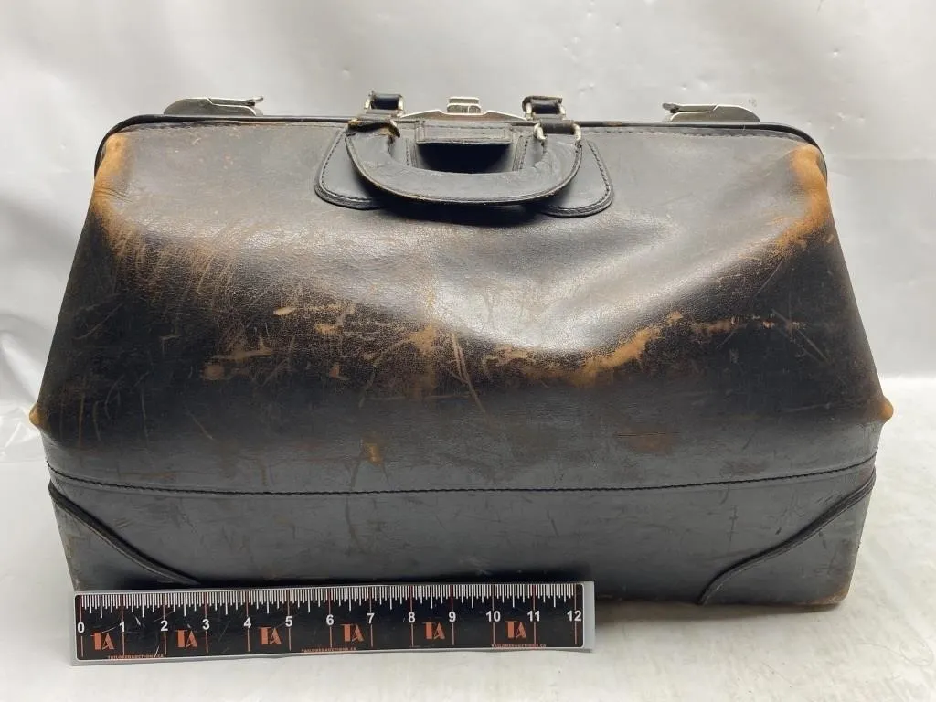 Vintage McBrine Baggage Leather Doctor's Bag