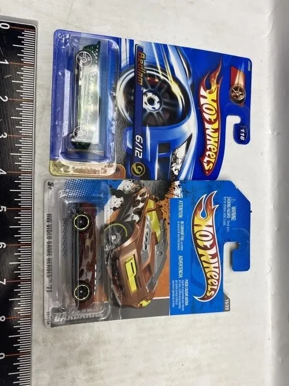 Hot Wheels Bedlam & Bararing Cars, Lot of 2