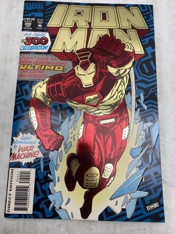 Iron Man #300 and X-Men comic issue