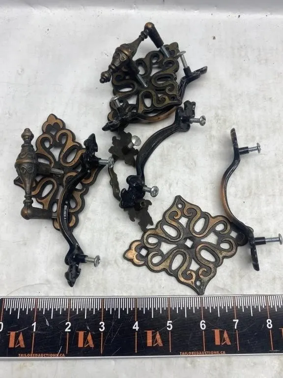 Lot of Vintage Ornate Drawer Pulls