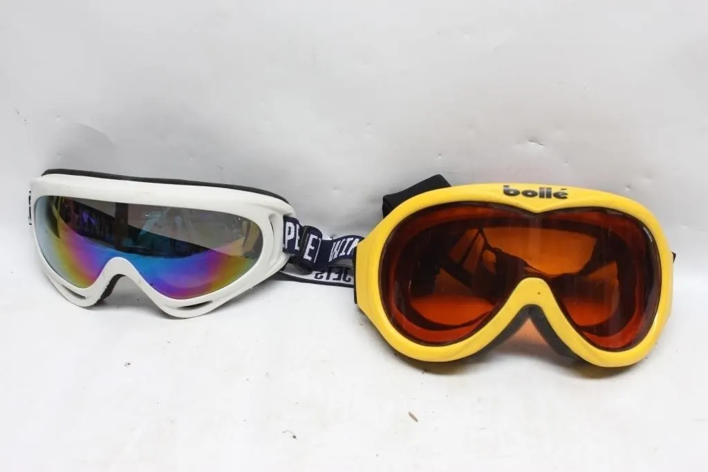 Pair of Ski/Snow Goggles - Bollé & Winnipeg Jets