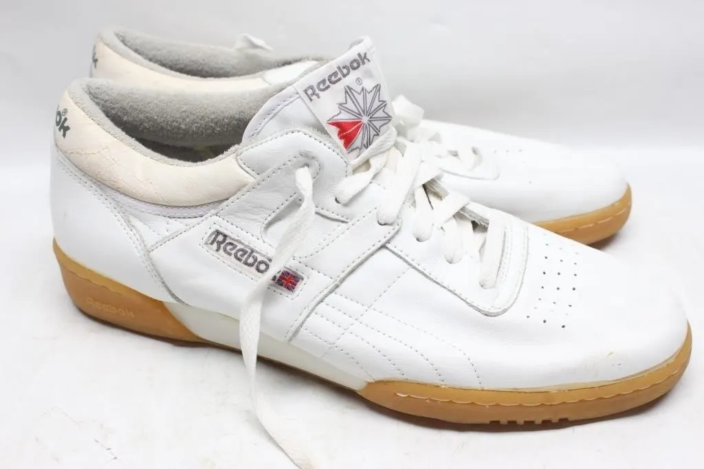 Reebok Workout Leather Sneakers, Men's Size 13