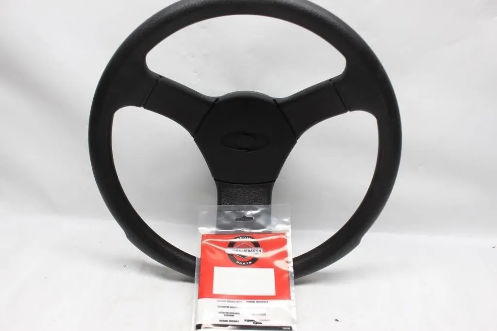 Steering wheel with hardware & Briggs & Stratton